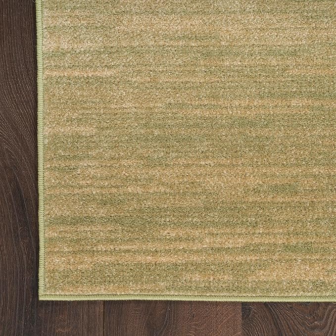 Nourison Home Nourison Essentials Green Gold 3' x 5' Area Rug - Easy Clean, Non Shedding, Bed Room, Living Room, Dining Room, Kitchen (3' x 5')